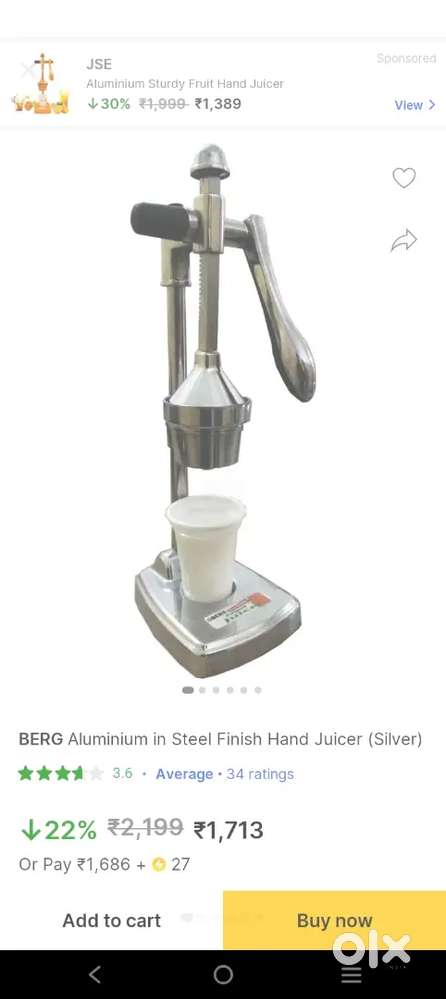 Folding Bed and  juicer