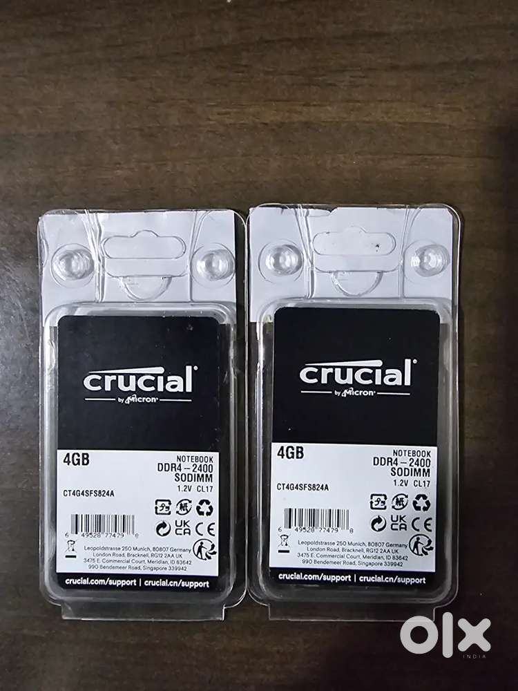CRUCIAL 4 GB DDR4 RAM 2400MHz for Laptop