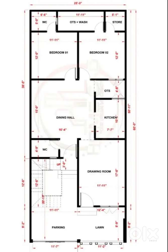 Rented House in Mg Road