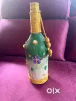 Hand painted Bottle Art