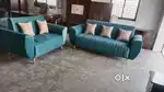 New 3+2 luxury sofa in bottle green