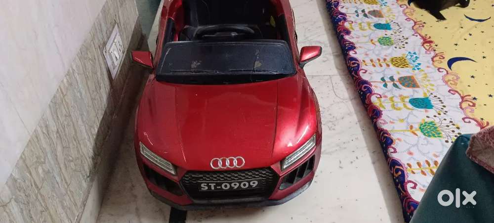 Audi toy car with remote control and 3 month old