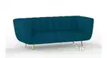 Peacock blue sofa