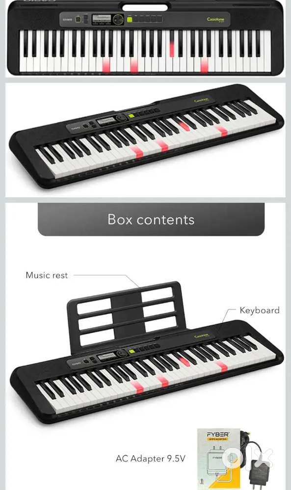 Casio LK-S250 61 Key Portable Keyboard