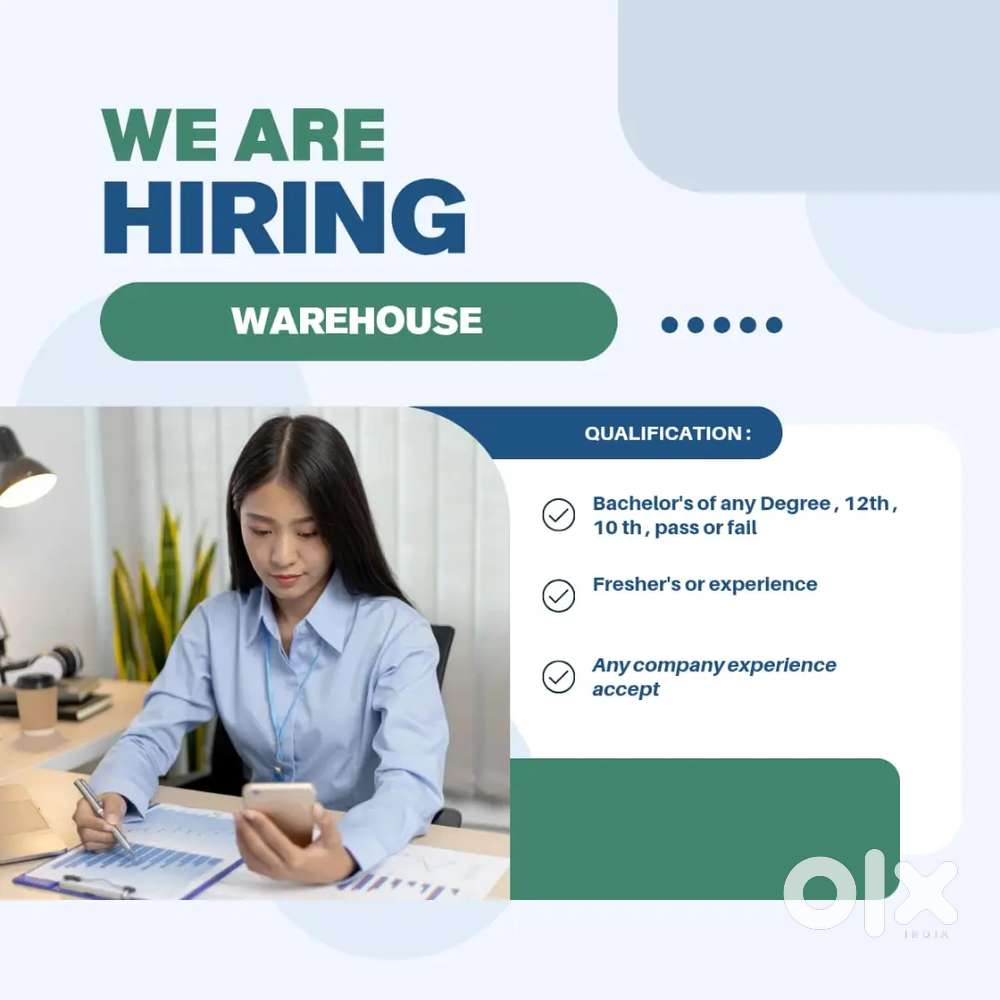 WD ARE HIRING FOR WAREHOUSE INCHARGE