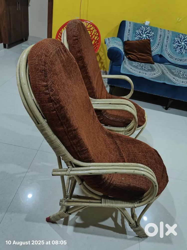 Cane - bamboo chair - 2nos