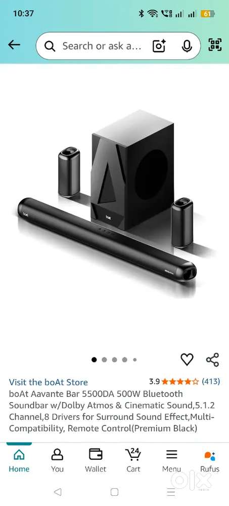 BOAT AAVANTE SOUNDBAR 5500DA 5.1.2 DOLBY ATMOS