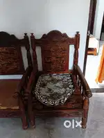 Old sofa set sagona wood