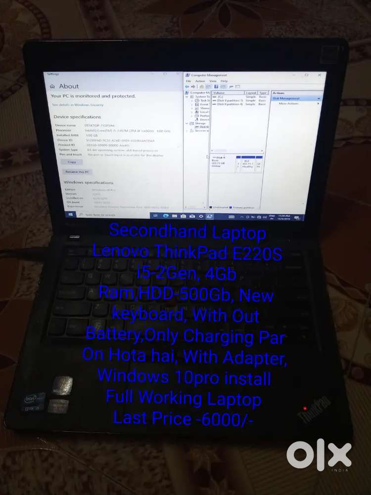 Secondhand Laptop Lenovo ThinkPad
