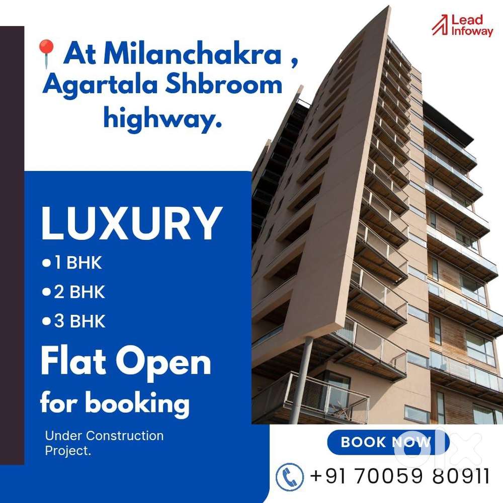 1, 2 & 3 BHK new under construction flats for sale milanchakra