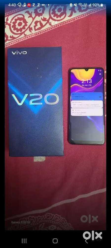 Vivo v20 44mega pixel camera 128 gb memory and 8 gb ram
