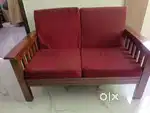 Two seater wooden sofa sets 2 nos
