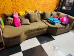 3 years old imported sofaset with cushions.