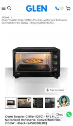 Glen Oven Toaster Grill 35 L