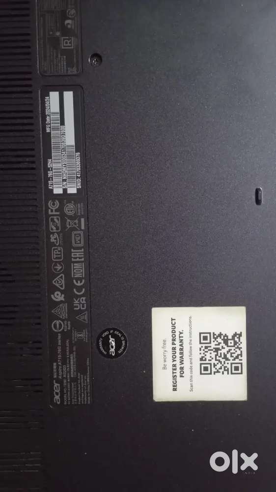 Laptop Intel 5 12th gen with 16 gb ram, 512 gb storage