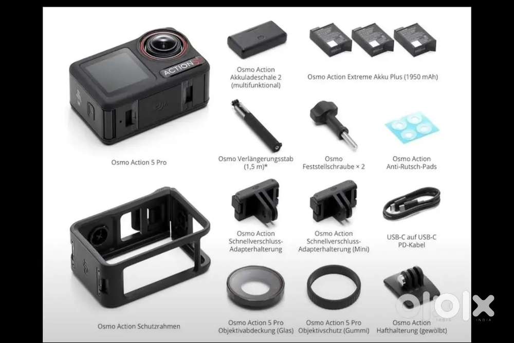 Dji action 5 pro adventure combo JIDT FEW TIME USED