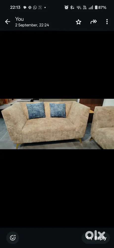 Premium sofa, double bed with hydraulic storage n side table n Matress