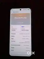 Oppo 14 pro 5g 12/512 purchase date 8/07/2025 only 1 month 15 days