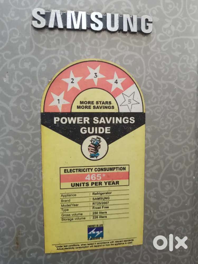 Samsung Double door 4 star refrigerator