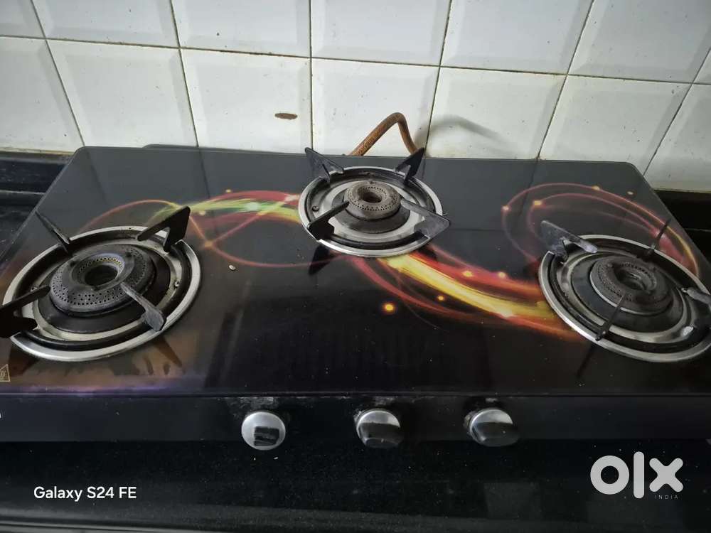 3 burner gas stove