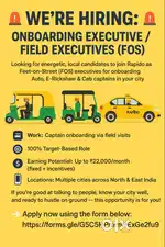 Rapido FOS Hiring In Jabalpur