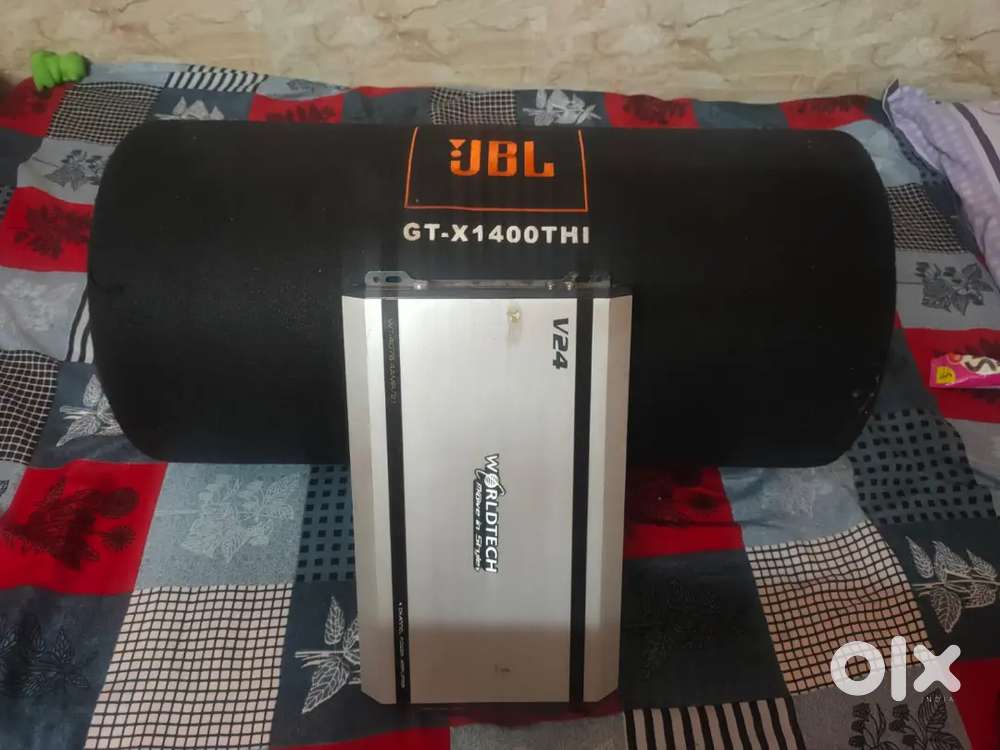 JBL BASS TUBE AND 4 CHANNEL AMPLIFIER