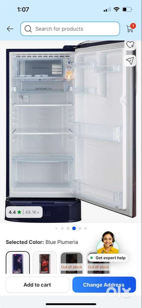 Selling LG 185L Refrigerator
