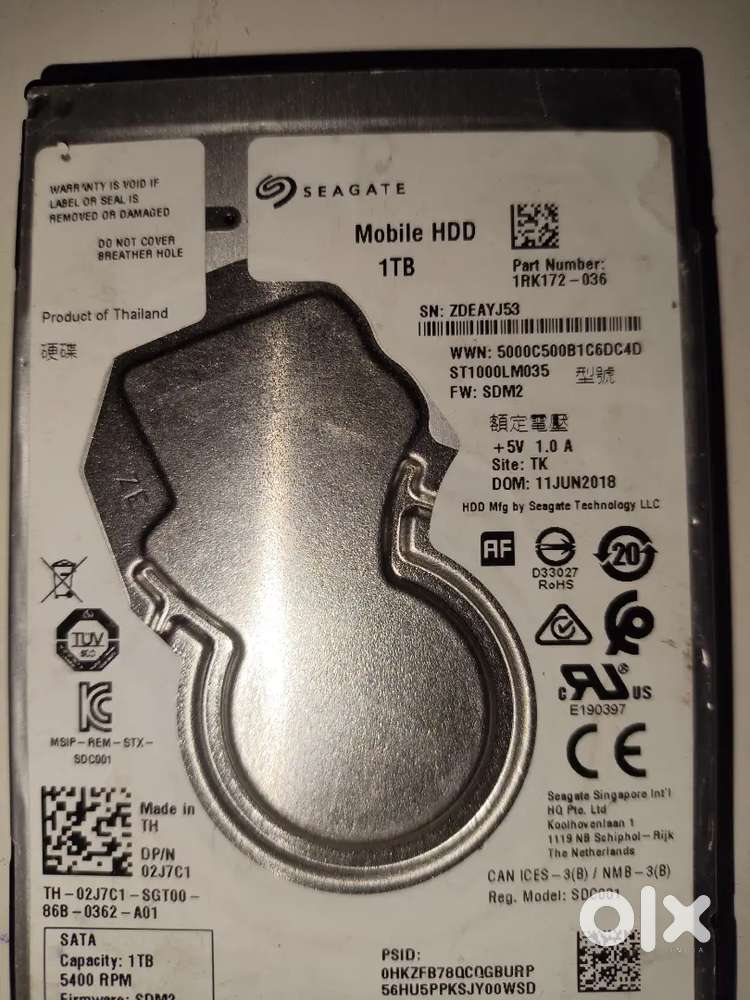 Seagate 1 TB Hard disk
