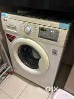 LG 6 kg Inverter Fully-Automatic Front Load Washing Machine - white