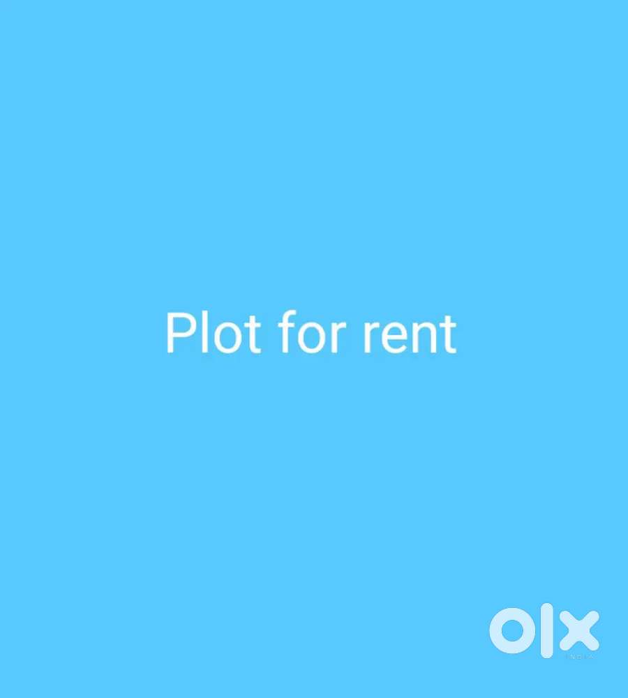Plot for rent,road side.
