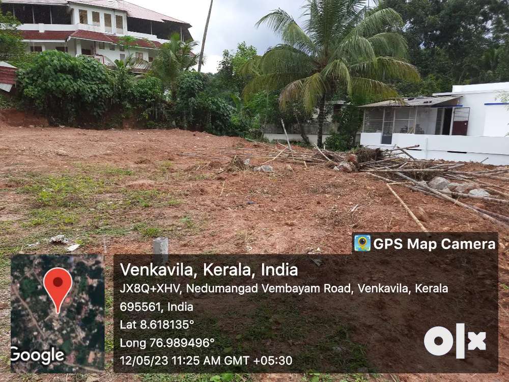 15 cents of karabhoomi lorry plot in Venkavila at Rs.4 lakh per cent