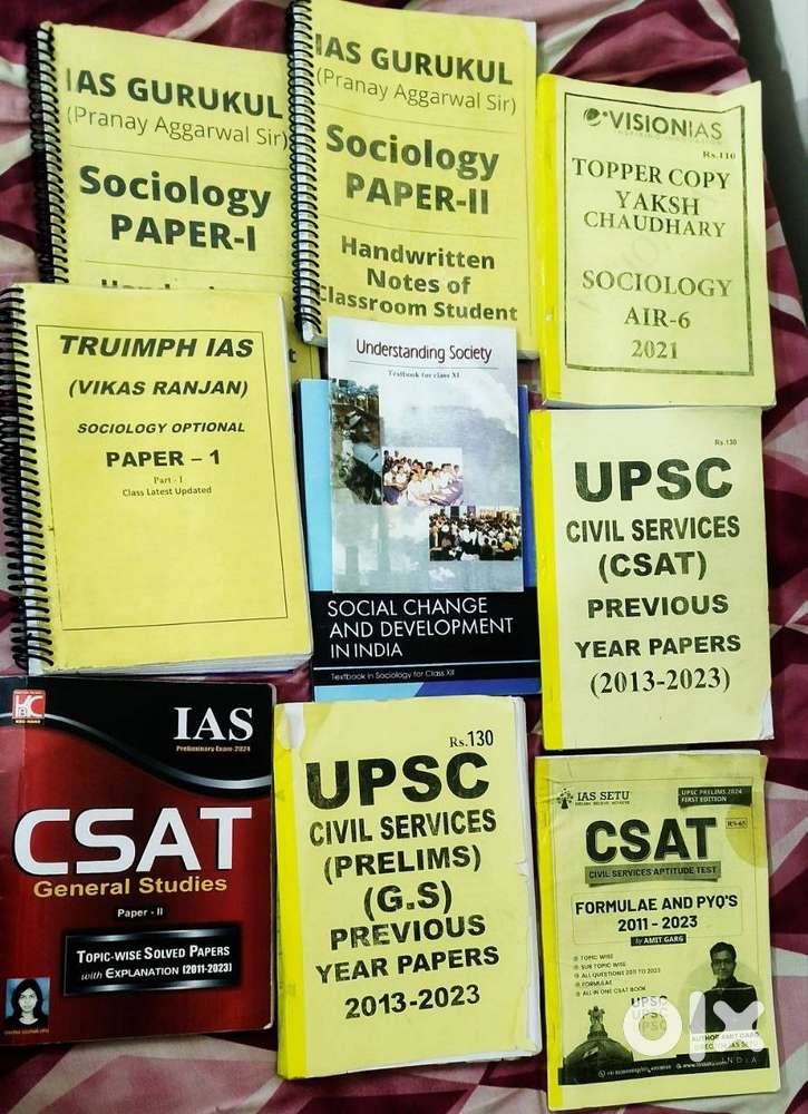 Upsc books: prelims,sociology,bharat 2025