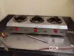 Stainless steel Commercial gas stove with 3 burner