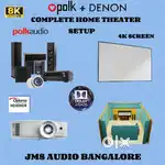 POLK + DENON COMPLETE 7.1 HOME THEATER SETUP