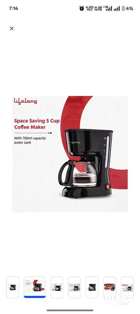 Lifelong Coffee maker New unused