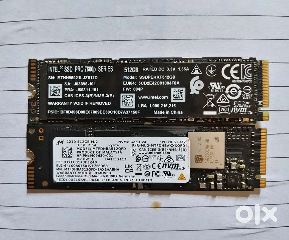 CPUs NVMe SSD