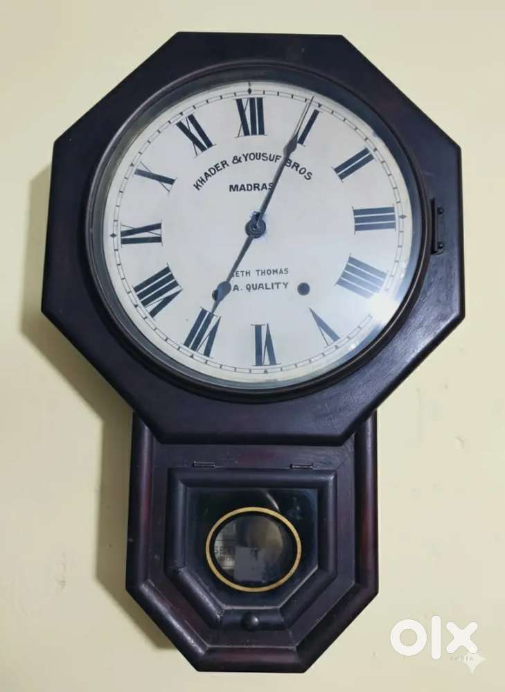 Winding wall clock antique vintage