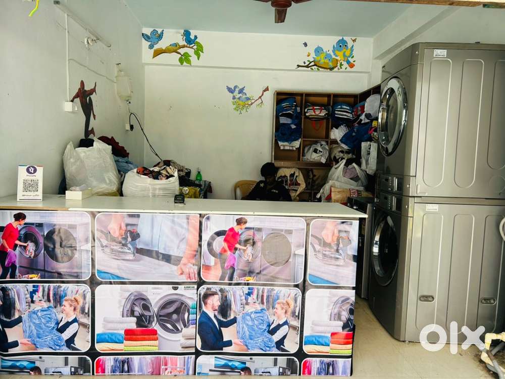 Clothes ironing shop inside