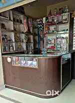 SHOP COUNTER, FURNITURE, SHOW CASE and RACKS.