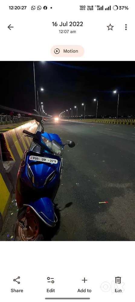 ACTIVA 5G VERY ARGENT SELL NEW GADI LENI H