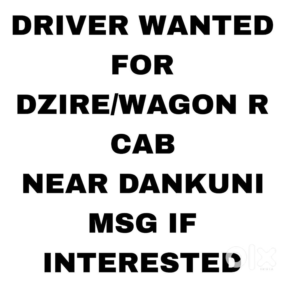Driver wanted