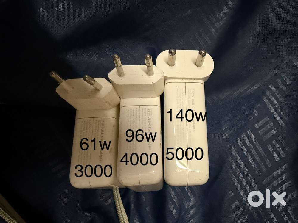 61w,96w and 140w original macbook chargers
