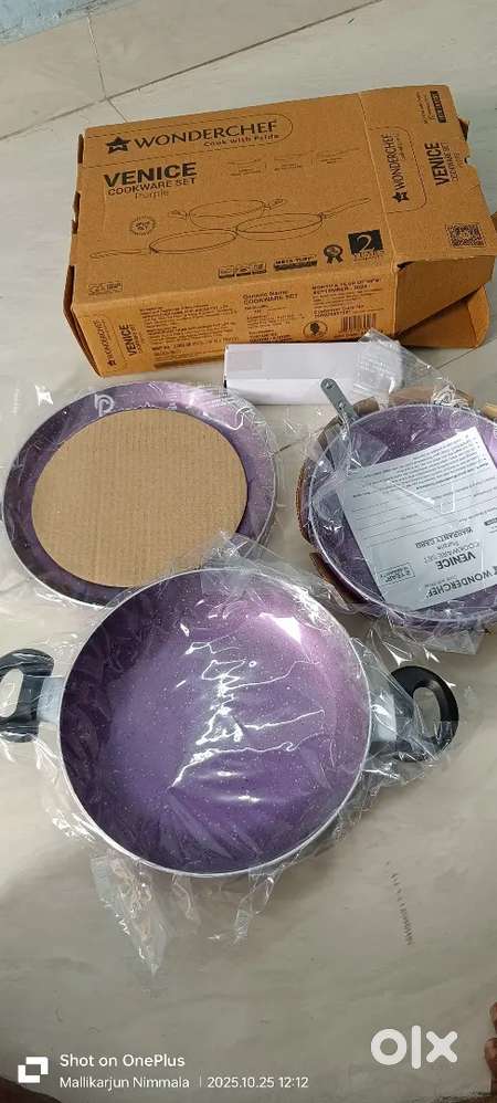 Wonderchef Valencia Non-Stick Cookware 3 Piece Set  Kadhai, Fry Pan