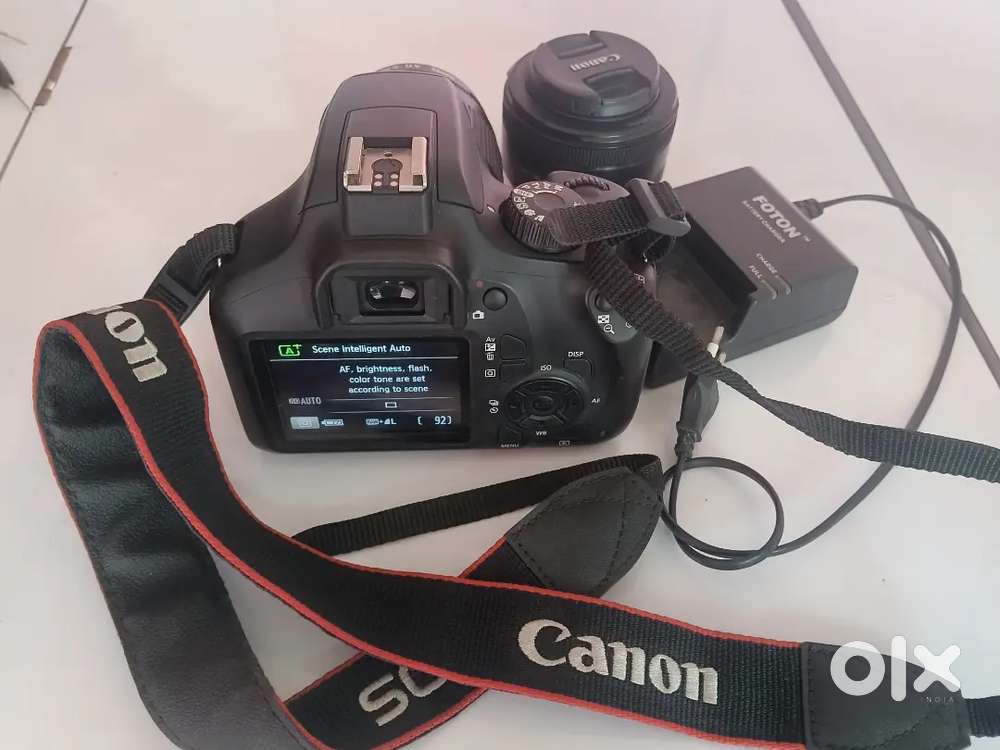 Cannon D3000 with 18-55mm kit lens and 50mm prime lens