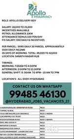 Appolo delivery boy at Sanath Nagar