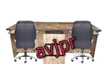 New Two Seater Wooden Office Table with Drawers –double seater counter