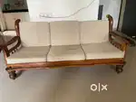 Household items for sale- cupboard, bed, sofa set, kitchen racks