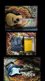 Zoom G1XFour Guitar Processor,Yamaha F310, Fender Electric Guitar