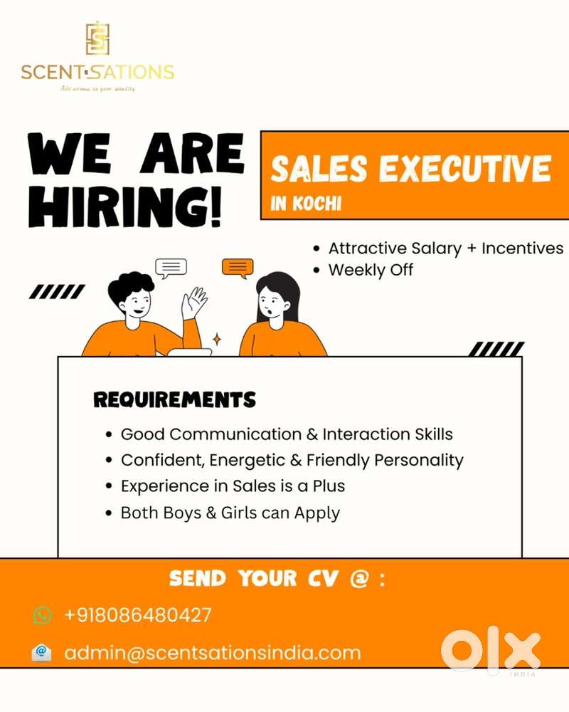 Sales Executive – Perfume Store (Forum Mall Kochi)