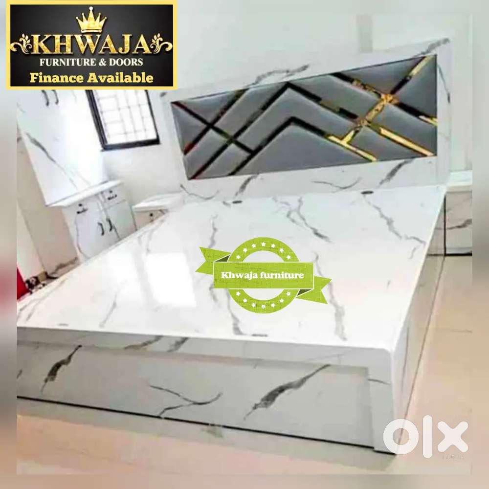 Khwaja Furniture. Brand new Full cushion Bed. Bajaj finance available